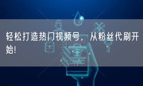 轻松打造热门视频号,从粉丝代刷开始!
