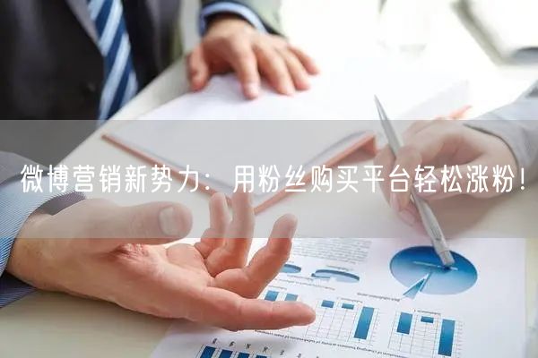 微博营销新势力:用粉丝购买平台轻松涨粉!