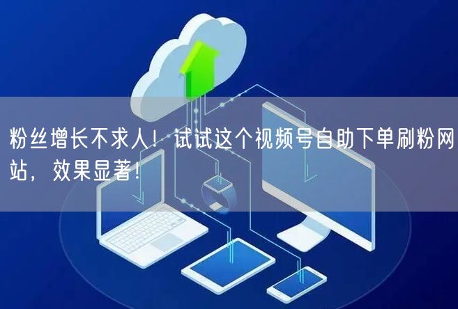 粉丝增长不求人！试试这个视频号自助下单刷粉网站，效果显著！