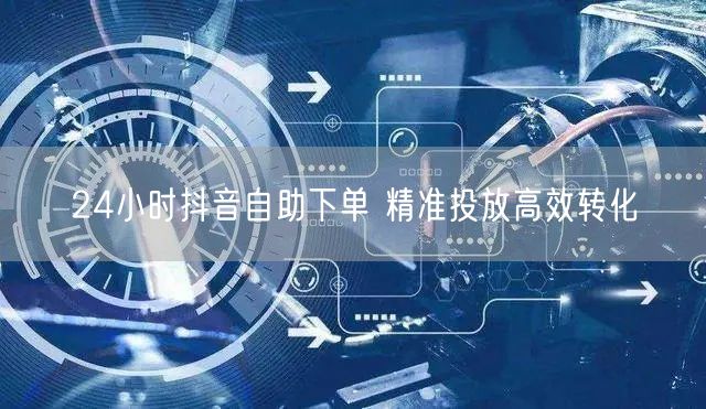 24小时抖音自助下单 精准投放高效转化