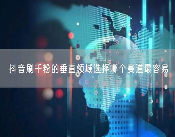 抖音刷千粉的垂直领域选择哪个赛道最容易